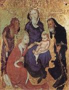 ALTICHIERO da Zevio The Mystic Marriage of St Catherine oil on canvas